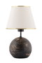 Opviq Lámpara de Mesa Balloon - Negro, Blanco y Dorado